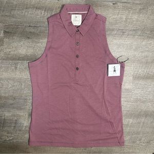 Linksoul Women's Sleeveless Polo in Mauve